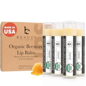 Beauty By Earth Organic Lip Balm 4-Pack