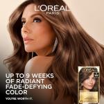 L'Oreal Paris Superior Preference Fade-Defying + Shine Permanent Hair Color, 6.5G Lightest Golden Brown, Pack of 1, Hair Dye