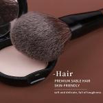 Organic Bamboo Makeup Brush Set with Case