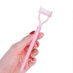 Pink Eyelash Comb and Mascara Brush Tool