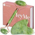BAIMEI Jade Roller & Gua Sha Set - Green