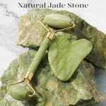 BAIMEI Jade Roller & Gua Sha Set - Green