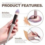 18-Piece Organic Makeup Brush Set with Black Case
