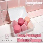 7-Piece Multi-Colored Makeup Sponge Set with Case