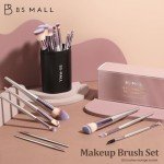 18-Piece Organic Makeup Brush Set with Black Case