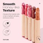 Nature Republic HONEY MELTING LIP (02 FIG) SOFT LIP STICK, Hydrating Gloss, Moisturizing balms, Sheer tint, Shine & Nude, Glowy Finish, korean make up