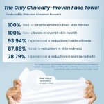 Organic Face Towels - 100% Biobased, 50 Ct