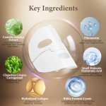 Hydrating Collagen Face Mask 4-Pack for Glowing Skin