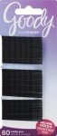 SlideProof Bobby Pins - Black, 60 Count