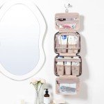 NISHEL Pink Travel Toiletry Bag for Women