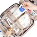 NISHEL Pink Travel Toiletry Bag for Women