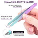 7-Piece Precision Eyebrow Tweezers Set for Women