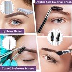7-Piece Precision Eyebrow Tweezers Set for Women