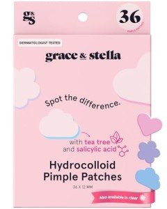Grace & Stella Fun Hydrocolloid Pimple Patches - 36 Count