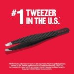 Precision Stainless Steel Slant Tweezer for Easy Hair Removal
