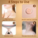 VGY 7-in-1 Face Massager Tool for Skin Care, Red Light Therapy for Face, Double Chin Gift (Pink)