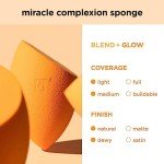 Real Techniques Miracle Complexion Sponge, Beauty Sponge For Makeup Blending & Foundation Application, Full Coverage, Streak-Free Professional Makeup Tool, Cruelty Free, Vegan, Latex Free, 2 Count