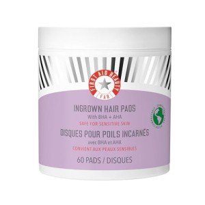 Organic Ingrown Hair Treatment Pads with BHA & AHA