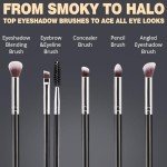BEAKEY Organic Makeup Brushes Set with Sponges