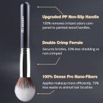 BEAKEY Organic Makeup Brushes Set with Sponges