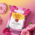 Burt's Bees Rose Water Face Wipes - 30 Count