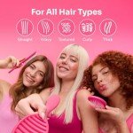 Mini Detangler Hair Brush - Ice Cream Design