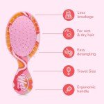 Mini Detangler Hair Brush - Ice Cream Design