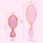 Mini Detangler Hair Brush - Ice Cream Design