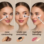 Albeaut Angled Concealer Brush for Under Eyes