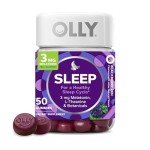 OLLY Sleep Gummies with Melatonin & Herbs, 50 Count
