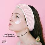 AVO Spa Organic Cotton Facial Makeup Headband - Pink