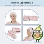 AVO Spa Organic Cotton Facial Makeup Headband - Pink