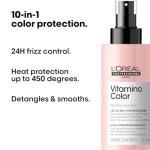 L'Oréal Professionnel Paris Vitamino Color 10-in-1 Multi-Benefit Leave-In Spray - Heat Protectant & Detangler For Frizz Control & Boosting Shine, For Color-Treated & All Hair Types