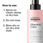 L'Oréal Professionnel Paris Vitamino Color 10-in-1 Multi-Benefit Leave-In Spray - Heat Protectant & Detangler For Frizz Control & Boosting Shine, For Color-Treated & All Hair Types