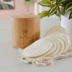 15-Pack Organic Hemp Cotton Rounds with Bamboo Box