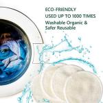 20 Organic Reusable Makeup Remover Pads with Laundry Bag