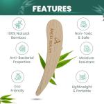 Biodegradable Bamboo Makeup Spoon Set - 50 Pack