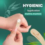 Biodegradable Bamboo Makeup Spoon Set - 50 Pack
