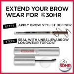 L'Oreal Paris Waterproof Eyebrow Pencil, Dark Brunette