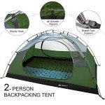 Forceatt Zelt 2 Personen Camping Wasserdicht 3-4 Saison,Ultraleicht Zelte Mit Kleinem Packmaß, Kuppelzelt Sofortiges Aufstellen Für Trekking, Outdoor, Festival