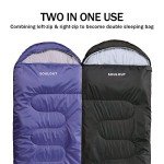 SOULOUT Schlafsack 3-4 Jahreszeiten - Winter Schlafsack Wasserdichter Leichter Deckenschlafsack für Camping, Reisen und Outdoor-Aktivitäten -Ideal für Erwachsene und Kinder - 220 x 83 cm