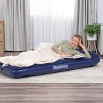 Bestway Single-Luftbett mit integrierter Fußpumpe 185 x 76 x 28 cm