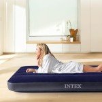 Intex 64757 Classic Downy Blue Dura-Beam Serie Twin Luftbett, Blau, 191 x 99 x 25 cm (L x B x H)