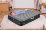 Bestway TriTech Luftbett Aerolux mit integrieter Elektropumpe Double XL/Mid 203 x 152 x 46 cm, Schwarz