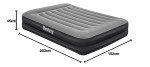 Bestway Aeroluxe Airbed, Luftbett mit eingebauter Elektropumpe, Queensize 203x152x46 cm