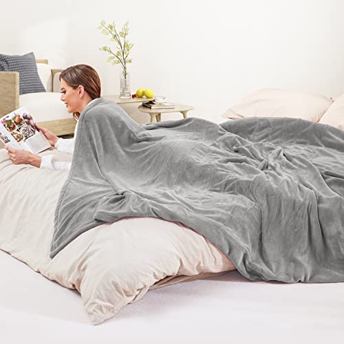 Full-Size Electric Heated Blanket with Plush Fabric
