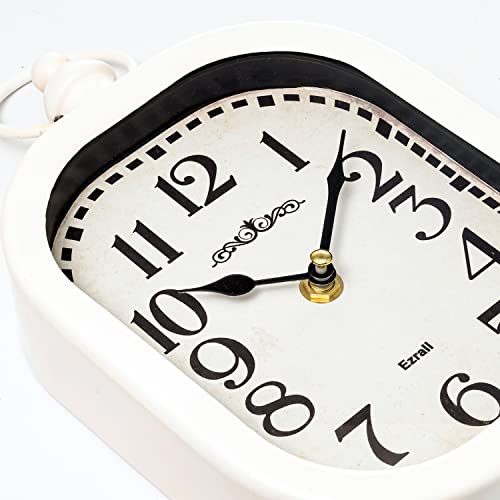 11-Inch Retro Silent Metal Wall Clock