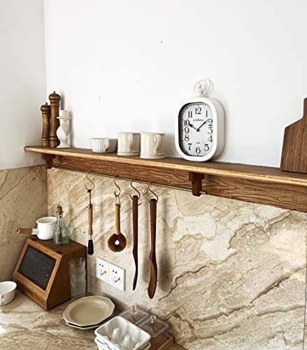 11-Inch Retro Silent Metal Wall Clock