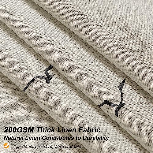 Mountain Scene Grey Linen Shower Curtain 72x72