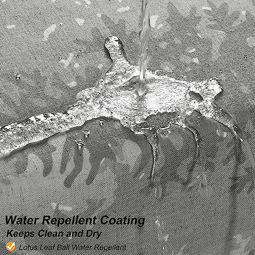 Mountain Scene Grey Linen Shower Curtain 72x72